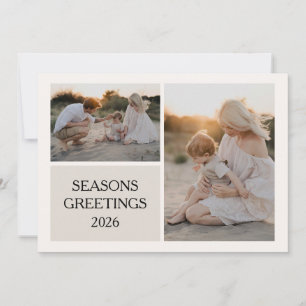 Cartes Pour Fêtes Annuelles Photo de Noël au bord de la mer