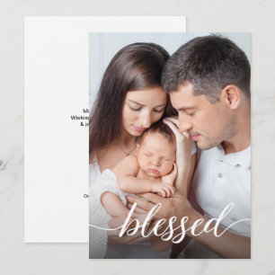Cartes Pour Fêtes Annuelles Photo de Noël bénie Joyeux Noël Religieux