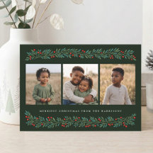 Photo de Noël botanique aux baies peintes à la mai