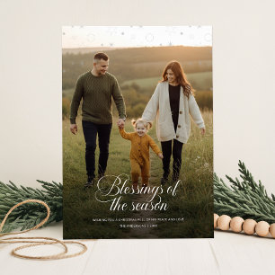 Cartes Pour Fêtes Annuelles Photo de Noël de famille chrétienne religieuse mod