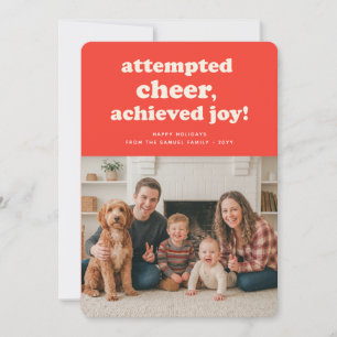 Cartes Pour Fêtes Annuelles Photo de Noël de famille drôle et moderne
