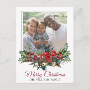 Cartes Pour Fêtes Annuelles Photo de Noël de famille heureuse