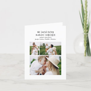 Cartes Pour Fêtes Annuelles Photo de Noël de famille minimaliste et moderne