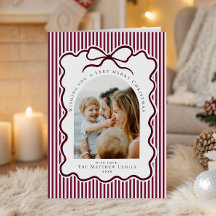 Photo de Noël de la famille Burgundy Coquette