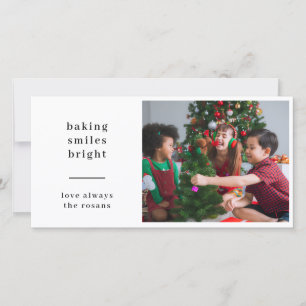 Cartes Pour Fêtes Annuelles Photo de Noël d'enfants Esprits de pâtisserie lumi
