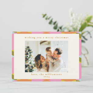 Cartes Pour Fêtes Annuelles Photo de Noël géométrique Abstraite du milieu du s