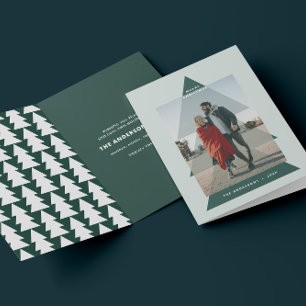 Cartes Pour Fêtes Annuelles Photo de Noël minimale