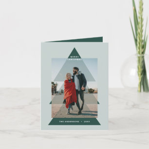 Cartes Pour Fêtes Annuelles Photo de Noël minimale