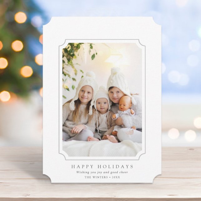 Cartes Pour Fêtes Annuelles Photo de Noël minimaliste (Créateur téléchargé)