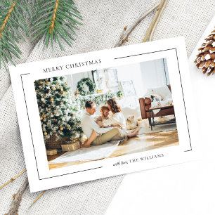 Cartes Pour Fêtes Annuelles Photo de Noël minimaliste Boho