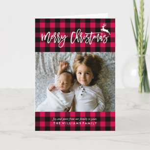 Cartes Pour Fêtes Annuelles Photo de Noël Motif portée