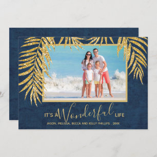 Cartes Pour Fêtes Annuelles Photo de Noël Palms