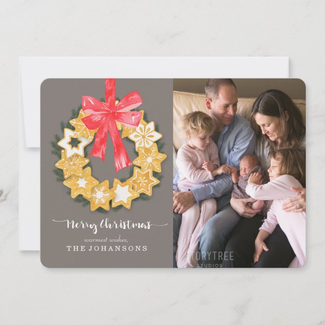 Cartes Pour Fêtes Annuelles Photo de Noël Pepparkakor (Devant)