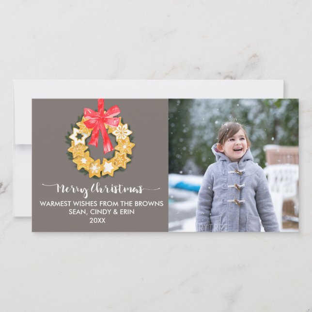 Cartes Pour Fêtes Annuelles Photo de Noël Pepparkakor (Devant)