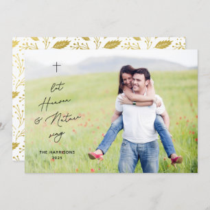 Cartes Pour Fêtes Annuelles Photo de Noël Religieux Moderne Ciel & Nature