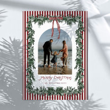Photo de Noël traditionnel de famille avec un arc
