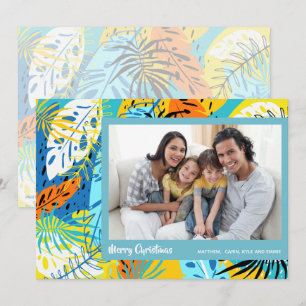 Cartes Pour Fêtes Annuelles Photo de Noël tropicale
