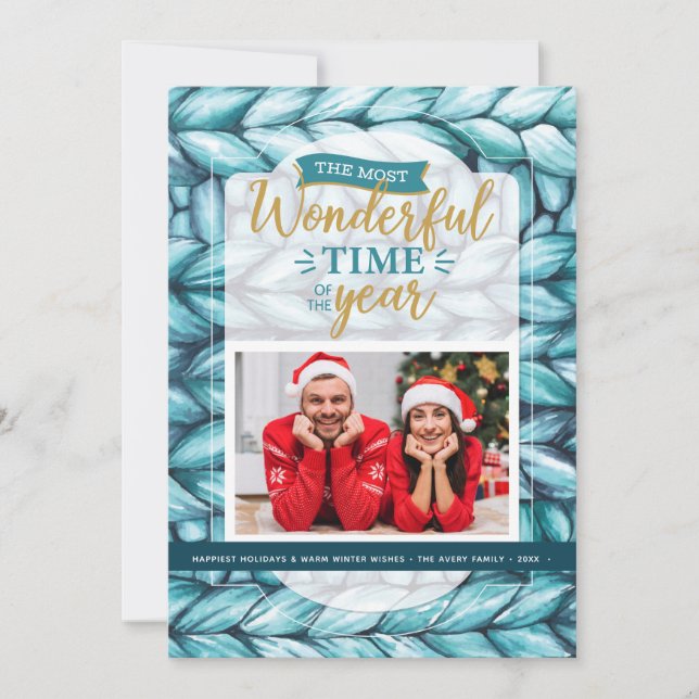 Cartes Pour Fêtes Annuelles Photo de Noël volée (Devant)