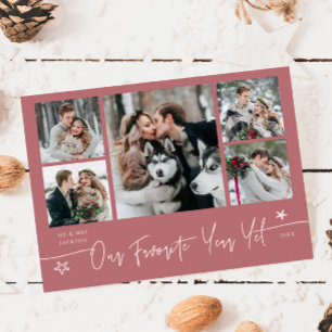 Cartes Pour Fêtes Annuelles Photo de nouveaux mariés pour les Fêtes de l'année