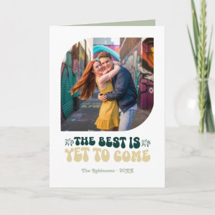 Cartes Pour Fêtes Annuelles Photo de Nouvel An Rétro Champagne Luxe Émeraude