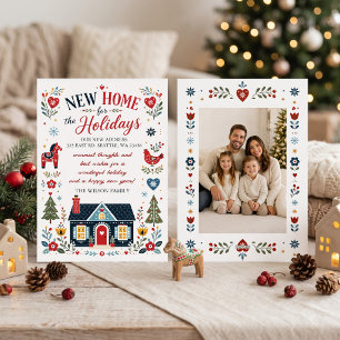 Cartes Pour Fêtes Annuelles Photo de nouvelle maison scandinave pour les fêtes