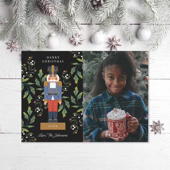 Cartes Pour Fêtes Annuelles Photo de Nutcracker traditionnelle (Créateur téléchargé)