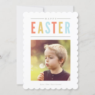 Cartes Pour Fêtes Annuelles Photo de Pâques Coloré Joyeux Pâques