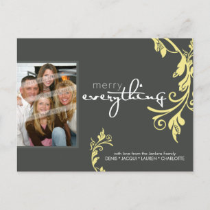 Cartes Pour Fêtes Annuelles PHOTO DE POSTCARD : bold vine 1L