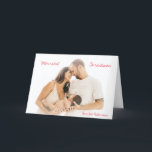 Cartes Pour Fêtes Annuelles Photo de script moderne Noël minimaliste<br><div class="desc">Carte de Noël photo moderne avec un design simple et minimal avec "Joyeux Noël" en rouge, sur votre photo préférée. Le modèle comprend une superposition en dégradé le long du haut et du bas pour aider le texte à se démarquer de l'image et peut être supprimé dans l'outil d'édition de...</div>
