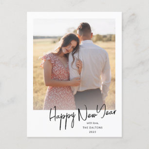 Cartes Pour Fêtes Annuelles Photo de script simple Bonne Année moderne