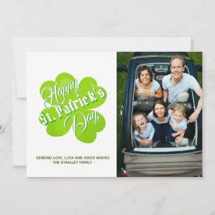 Cartes Pour Fêtes Annuelles Photo de Shamrock celtique irlandais vert pour la