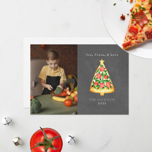Cartes Pour Fêtes Annuelles Photo de tableau noir Joy Pizza Love