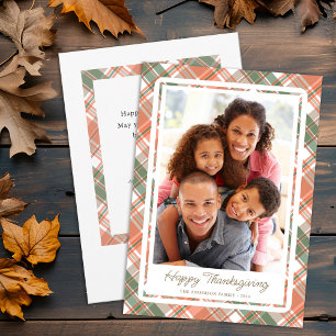 Cartes Pour Fêtes Annuelles Photo de Thanksgiving de l'automne