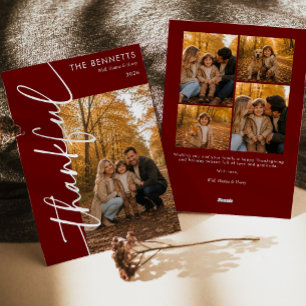 Cartes Pour Fêtes Annuelles Photo de Thanksgiving reconnaissant