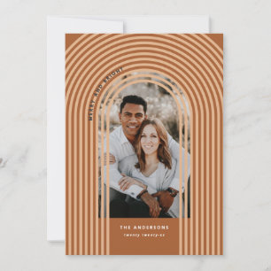 Cartes Pour Fêtes Annuelles Photo de vacances abstraite géométrique et colorée