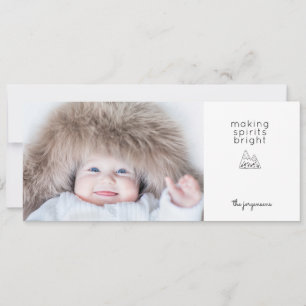 Cartes Pour Fêtes Annuelles Photo de vacances hygge minimaliste moderne