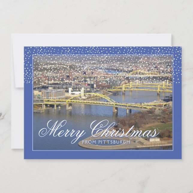 Cartes Pour Fêtes Annuelles PHOTO DE VACANCES | Joyeux Noël De Pittsburgh (Devant)