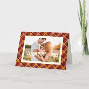 Cartes Pour Fêtes Annuelles Photo de vœux rétro milieu de siècle