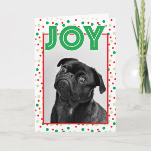 Cartes Pour Fêtes Annuelles PHOTO DES VACANCES DE NOËL   Confetti Joy