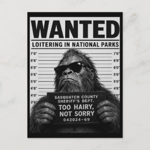Cartes Pour Fêtes Annuelles Photo d'identité de Bigfoot 