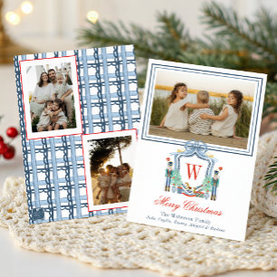 Cartes Pour Fêtes Annuelles Photo d'initiale de monogramme de casse-noisette à