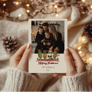 Cartes Pour Fêtes Annuelles Photo drôle de Joyeux Picklemas Noël
