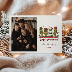 Cartes Pour Fêtes Annuelles Photo drôle de Joyeux Picklemas Noël