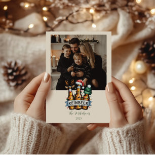 Cartes Pour Fêtes Annuelles Photo drôle de Reinbeer Noël