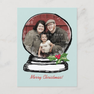 Cartes Pour Fêtes Annuelles Photo du Globe des neiges de Noël