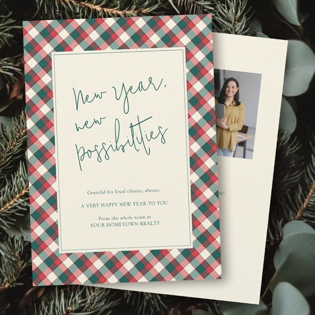 Cartes Pour Fêtes Annuelles Photo du logo de l'entreprise Motivation moderne (Créateur téléchargé)