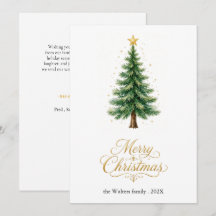 Photo élégant d'arbre de Noël à l'aquarelle modern