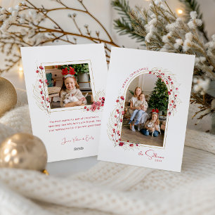 Cartes Pour Fêtes Annuelles Photo élégant d'arche botanique de Noël