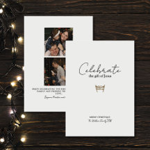 Photo élégant de la Nativité religieuse de famille