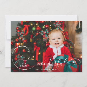 Cartes Pour Fêtes Annuelles Photo Élégant Fou Merveilleux